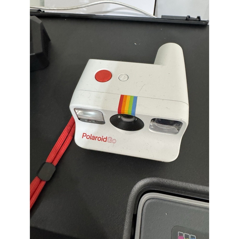 Polaroid Go White Collectible Built-In Flash Mini Instant Film Camera